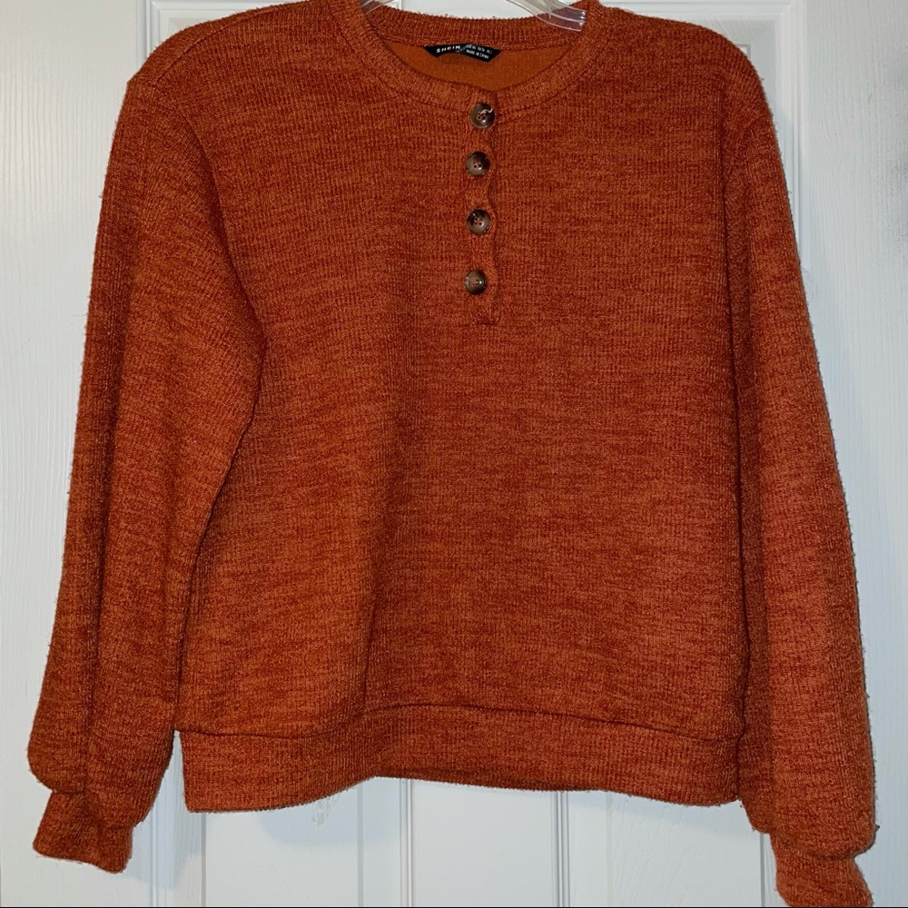 Cute Henley Sweatshirt!